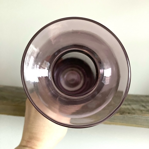 Purple hand blown art glass vase - Picture 6 of 6